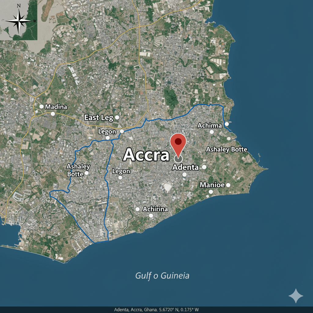 Map showing office location